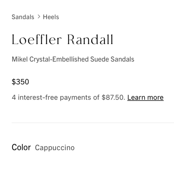 Loeffler Randall Mikel crystal embellished suede sandals - Picture 9 of 10